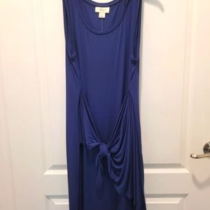 Style & Co. Navy Dress w/ Wrap Detail (L)